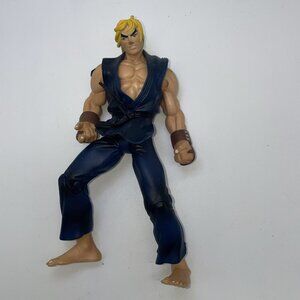 Resaurus Street Fighter Round 2 Blue Ken 8" Figure 1999 - No Stand!
